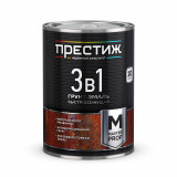 Prestij ЧЕРНАЯ М 3В1 БЫСТРОСОХНУЩАЯ грунт-эмаль  0,9 кг