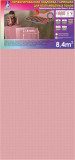 Solid substrate-accordion porous heating. floor pink 1.8 mm 8.4 sq.m (1.05 * 8 m)