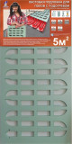 Solid substrate sheet with cutting with carved heating. parquet 1000*500mm green 3mm /5 sq.m/