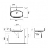 Sink BE YOU 55  S10061717200000, S10096617800000