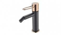 IMEX bidet mixer MILOS Matt Black/Rose Gold BDY027-2NOR