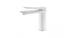 IMEX wash basin mixer DINAMARCA Matt White BDR031-1BL
