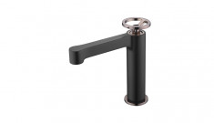 IMEX wash basin mixer OLIMPO Matt Black/Rose Gold BDC033-1NOR
