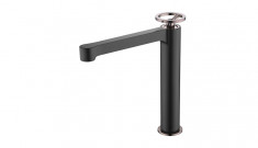 IMEX wash basin mixer OLIMPO XL Matt Black/Rose Gold BDC033-3NOR
