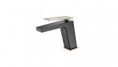 IMEX wash basin mixer SUECIA Matt Black/Bright Gold BDC032-1NGOLD