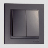 Mono Electric L/D DOUBLE WAY SWITCH (MECHANISM + COVER PLATE)FUME 500-002025-102