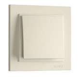 Mono Electric Выключатель одноклавишный 500-001725-100 крем.