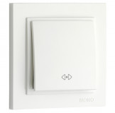 Mono Electric L/D INTERMEDIATE SWITCH (MECHANISM + COVER PLATE)  WHITE 500-001925-112