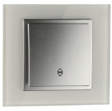 Mono Electric L/D TWO WAY SWITCH (MECHANISM + COVER PLATE) SILVER 500-002125-109