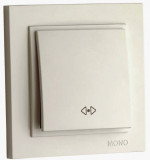 Mono Electric Two Way Switch Intermediate 500-001725-112 անջատիչ 1տ միջանկյալ ռևեռս крем