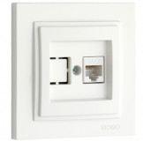Mono Electric Data Socket Outle  White 500-001905-125