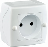 Mono Electric One Way Socket white 104-010106-116