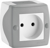 Mono Electric Розетка 1мест. серый  104-020006-116