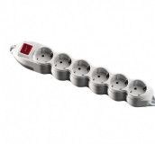 Mono Electric ORION 6 GANG EARTHED -CORDLESS - WITH SWITCH 150-011000-610