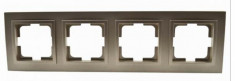 Mono Electric 4 Gang Frame bronze 102-230000-163