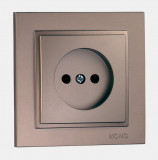 Mono Electric L/D SOCKET OUTLET (MECHANISM + COVER PLATE) LIGHT FUME 500-002322-116