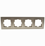 Mono Electric 4 Gang Frame titanium 102-220000-163