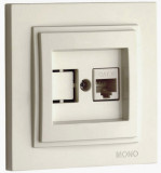 Mono Electric Розетка компьютерная  500-001705-125 крем.