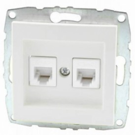 Mono Electric Data Socket Outle White  500-001905-126