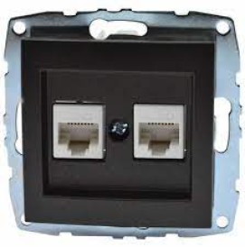 Mono Electric L/DTWO WAY  USB CHARGE SOCKET(MECHANISM+COVER) FUME 500-002005-178