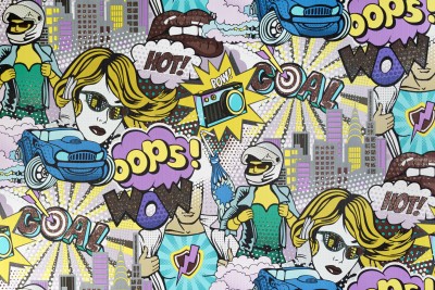 High quality non-woven wallpaper Pop Art 10700-04 1.06x10.05mt