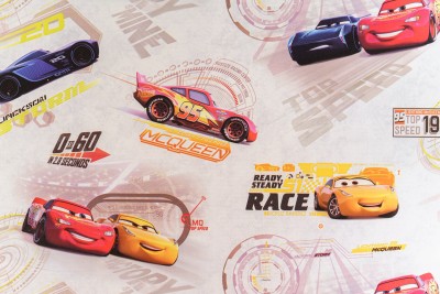 High quality non-woven wallpaper Disney set 7 Cars 10555-01 1.06x10.05mt