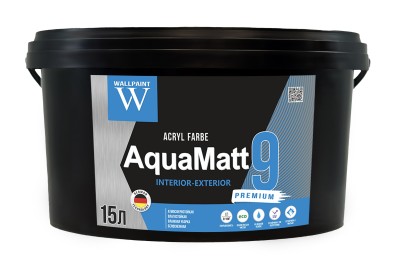 AquaMatt 9 ներկ ջրային հիմքով Acryl Farbe 15լ